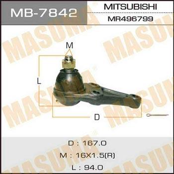 Masuma MB-7842 Ball joint MB7842: Buy near me in Poland at 2407.PL - Good price!