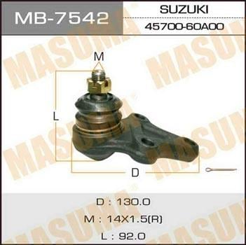 Masuma MB-7542 Ball joint MB7542: Buy near me in Poland at 2407.PL - Good price!
