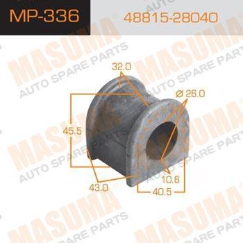 Masuma MP-336 Втулка стабилизатора MP336: Отличная цена - Купить в Польше на 2407.PL!