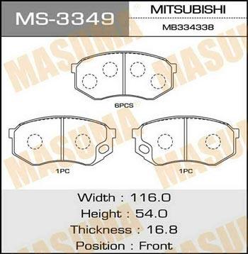 Masuma MS-3349 Bremsbackensatz MS3349: Kaufen Sie zu einem guten Preis in Polen bei 2407.PL!