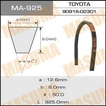 Masuma MA-925 Ремень клиновой MA925: Отличная цена - Купить в Польше на 2407.PL!