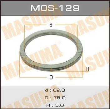 Masuma MOS-129 Exhaust pipe gasket MOS129: Buy near me in Poland at 2407.PL - Good price!