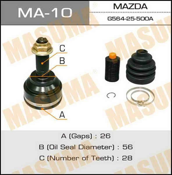 Masuma MA-10 CV joint MA10: Buy near me in Poland at 2407.PL - Good price!