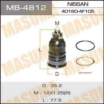 Masuma MB-4812 Sworzeń wahacza MB4812: Dobra cena w Polsce na 2407.PL - Kup Teraz!