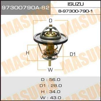 Masuma 97300790A-82 Thermostat, coolant 97300790A82: Buy near me in Poland at 2407.PL - Good price!