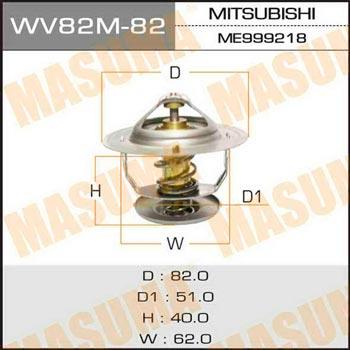 Masuma WV82M-82 Thermostat, coolant WV82M82: Buy near me in Poland at 2407.PL - Good price!