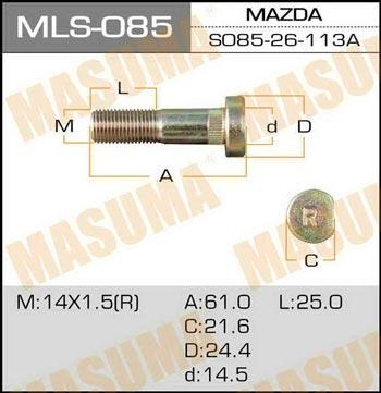 Masuma MLS-085 Radbefestigungsstiftschraube MLS085: Kaufen Sie zu einem guten Preis in Polen bei 2407.PL!