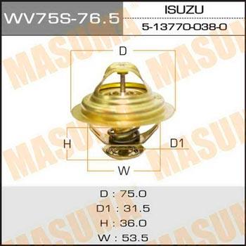 Masuma WV75S-76.5 Termostat, środek chłodzący WV75S765: Dobra cena w Polsce na 2407.PL - Kup Teraz!