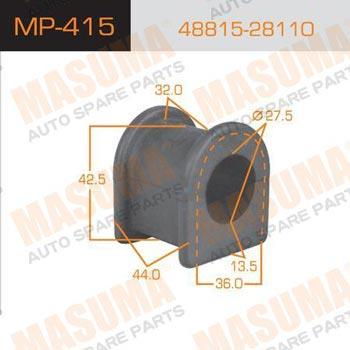 Masuma MP-415 Втулка стабілізатора переднього MP415: Приваблива ціна - Купити у Польщі на 2407.PL!