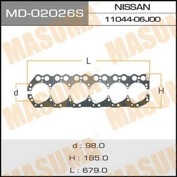 Masuma MD-02026S Gasket, cylinder head MD02026S: Buy near me in Poland at 2407.PL - Good price!