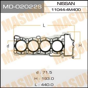 Masuma MD-02022S Gasket, cylinder head MD02022S: Buy near me in Poland at 2407.PL - Good price!