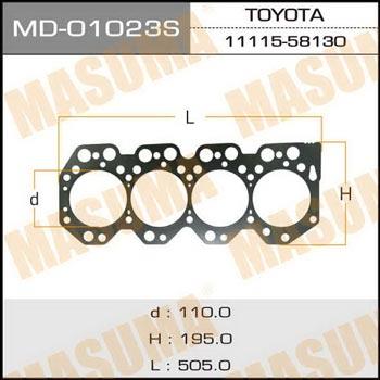 Masuma MD-01023S Gasket, cylinder head MD01023S: Buy near me in Poland at 2407.PL - Good price!