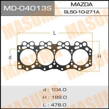 Masuma MD-04013S Uszczelka głowicy cylindrów MD04013S: Dobra cena w Polsce na 2407.PL - Kup Teraz!