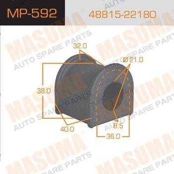 Masuma MP-592 Front stabilizer bush MP592: Buy near me in Poland at 2407.PL - Good price!