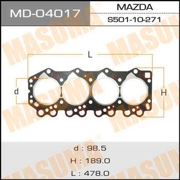 Masuma MD-04017 Gasket, cylinder head MD04017: Buy near me in Poland at 2407.PL - Good price!
