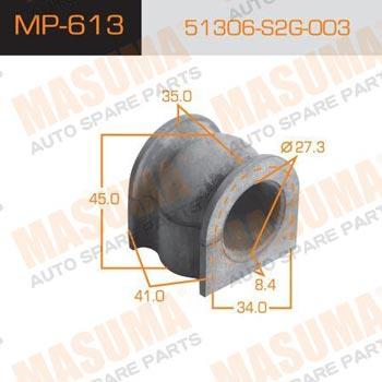 Masuma MP-613 Втулка стабилизатора переднего MP613: Отличная цена - Купить в Польше на 2407.PL!