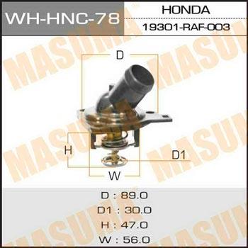 Masuma WH-HNC-78 Thermostat, coolant WHHNC78: Buy near me in Poland at 2407.PL - Good price!