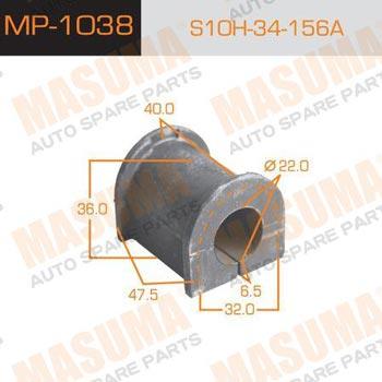 Masuma MP-1038 Rear stabilizer bush MP1038: Buy near me in Poland at 2407.PL - Good price!