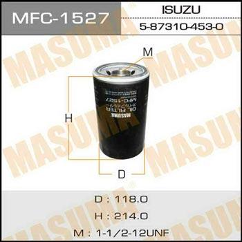 Masuma MFC-1527 Масляный фильтр MFC1527: Отличная цена - Купить в Польше на 2407.PL!