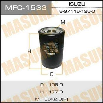 Masuma MFC-1533 Filtr oleju MFC1533: Dobra cena w Polsce na 2407.PL - Kup Teraz!