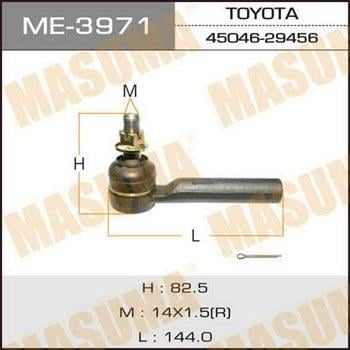 Masuma ME-3971 Tie rod end ME3971: Buy near me at 2407.PL in Poland at an Affordable price!