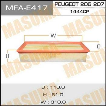 Masuma MFA-E417 Air filter MFAE417: Buy near me at 2407.PL in Poland at an Affordable price!