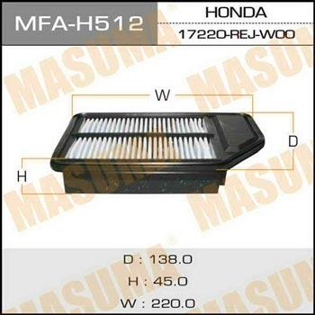 Masuma MFA-H512 Filtr powietrza MFAH512: Dobra cena w Polsce na 2407.PL - Kup Teraz!