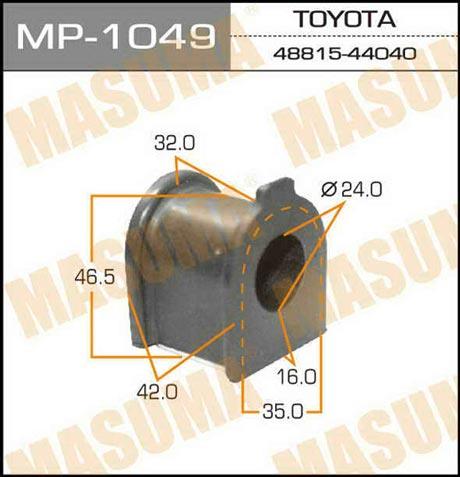 Masuma MP-1049 Втулка стабилизатора переднего MP1049: Отличная цена - Купить в Польше на 2407.PL!
