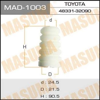 Masuma MAD-1003 Rubber buffer, suspension MAD1003: Buy near me at 2407.PL in Poland at an Affordable price!