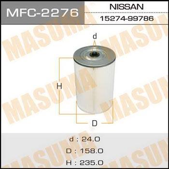 Masuma MFC-2276 Масляный фильтр MFC2276: Отличная цена - Купить в Польше на 2407.PL!