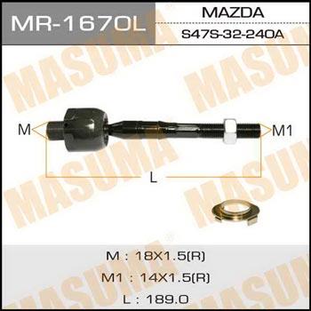 Masuma MR-1670L Тяга рулевая MR1670L: Отличная цена - Купить в Польше на 2407.PL!