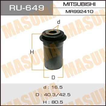 Masuma RU-649 Сайлентблок RU649: Приваблива ціна - Купити у Польщі на 2407.PL!