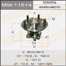 Masuma MW-11514 Wheel Bearing Kit MW11514: Buy near me in Poland at 2407.PL - Good price!
