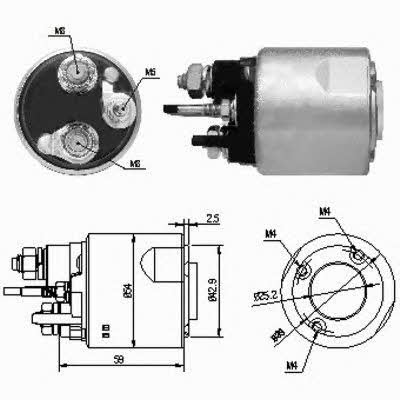 Meat&Doria 46159 Solenoid switch, starter 46159: Buy near me in Poland at 2407.PL - Good price!