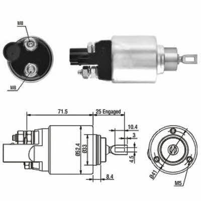 Meat&Doria 46132 Solenoid switch, starter 46132: Buy near me in Poland at 2407.PL - Good price!