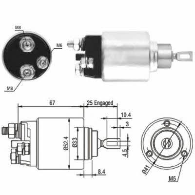 Meat&Doria 46151 Solenoid switch, starter 46151: Buy near me in Poland at 2407.PL - Good price!