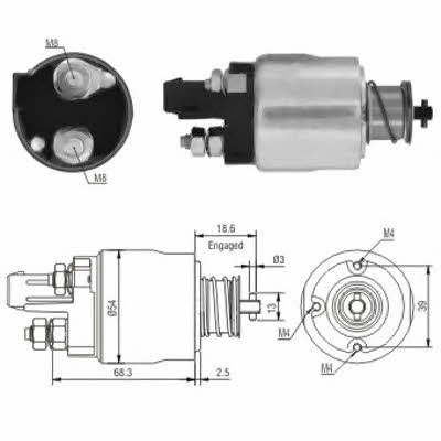 Meat&Doria 46158 Solenoid switch, starter 46158: Buy near me in Poland at 2407.PL - Good price!