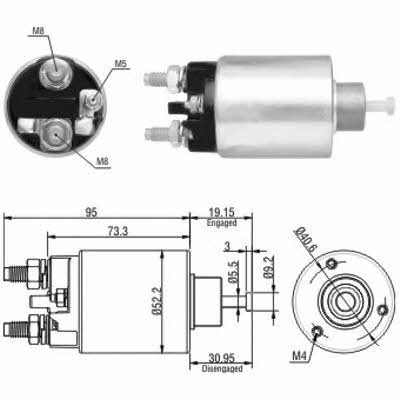 Meat&Doria 46133 Solenoid switch, starter 46133: Buy near me in Poland at 2407.PL - Good price!