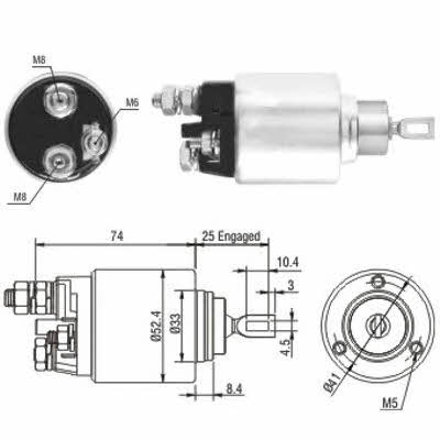 Meat&Doria 46144 Solenoid switch, starter 46144: Buy near me in Poland at 2407.PL - Good price!