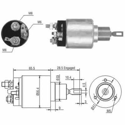 Meat&Doria 46164 Solenoid switch, starter 46164: Buy near me in Poland at 2407.PL - Good price!
