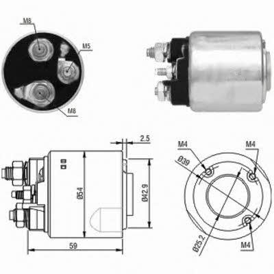 Meat&Doria 46148 Solenoid switch, starter 46148: Buy near me in Poland at 2407.PL - Good price!