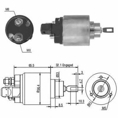 Meat&Doria 46004 Solenoid switch, starter 46004: Buy near me in Poland at 2407.PL - Good price!