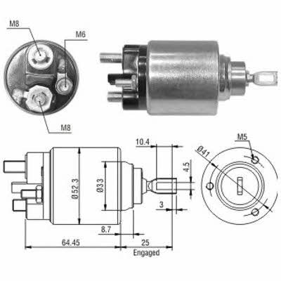 Meat&Doria 46043 Solenoid switch, starter 46043: Buy near me in Poland at 2407.PL - Good price!