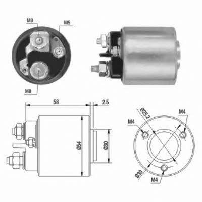 Meat&Doria 46015 Solenoid switch, starter 46015: Buy near me in Poland at 2407.PL - Good price!
