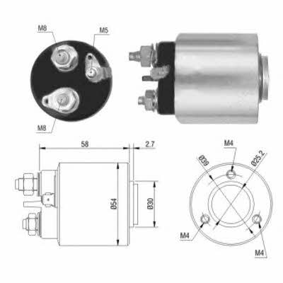 Meat&Doria 46013 Solenoid switch, starter 46013: Buy near me in Poland at 2407.PL - Good price!
