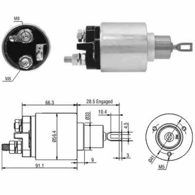 Meat&Doria 46033 Solenoid switch, starter 46033: Buy near me in Poland at 2407.PL - Good price!