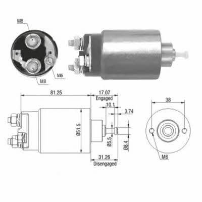 Meat&Doria 46082 Solenoid switch, starter 46082: Buy near me in Poland at 2407.PL - Good price!