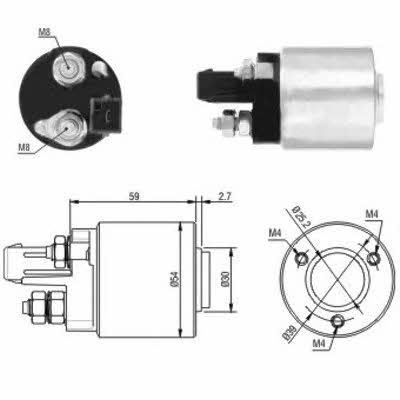 Meat&Doria 46105 Solenoid switch, starter 46105: Buy near me at 2407.PL in Poland at an Affordable price!