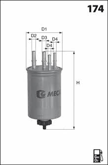 MecaFilter ELG5464 Fuel filter ELG5464: Buy near me in Poland at 2407.PL - Good price!