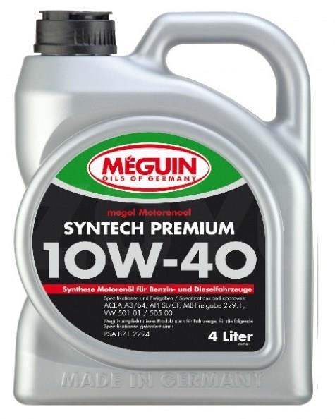 Meguin 6475 Olej silnikowy Meguin Syntech Premium 10W-40, 4L 6475: Dobra cena w Polsce na 2407.PL - Kup Teraz!